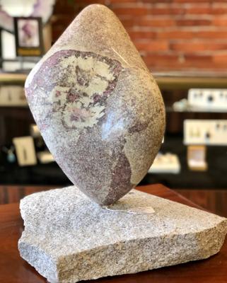 Maine Rubillated Granite from Black Mountain ~ Hand Carved Sculpture