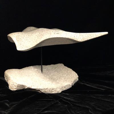 Maine Granite ~ Hand Carved Floating Sculpture