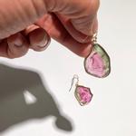 Maine Watermelon Tourmaline Earrings