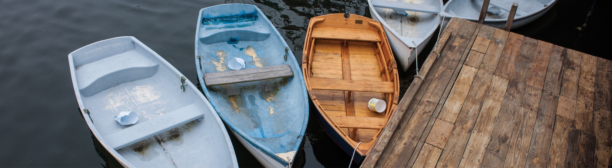 Boats tied to a doc