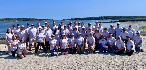 R.M. Davis Team Cleans Willard Beach In a Day of Service