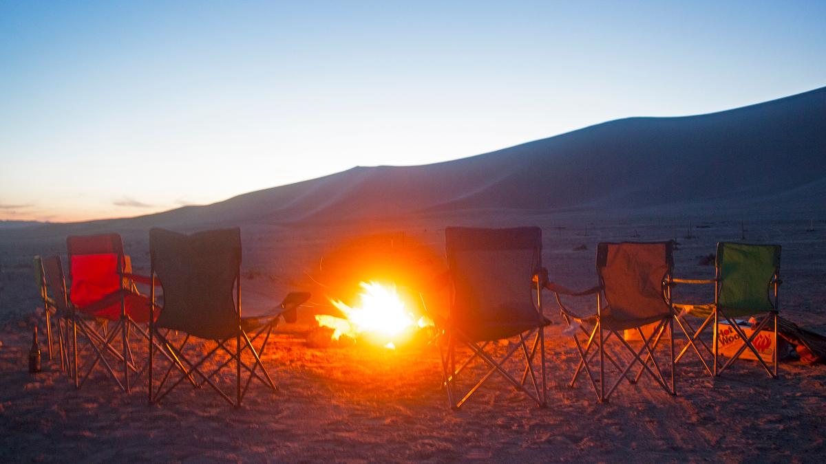 Celebrating a great day out at Sand Mountain. Photo credit: Sydney Martinez/Travel Nevada