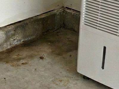 camel cricket in damp garage