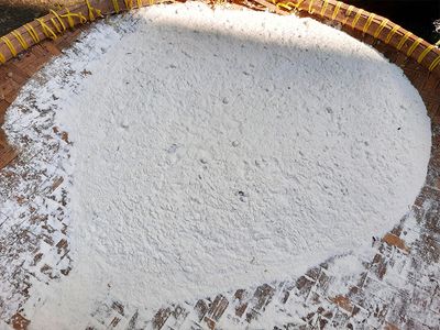 flour in a basket