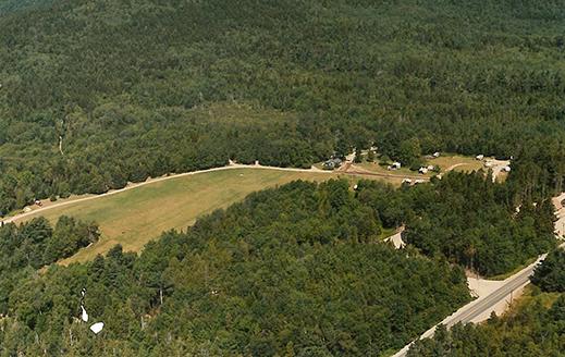 aerial view of smuggler's den campground