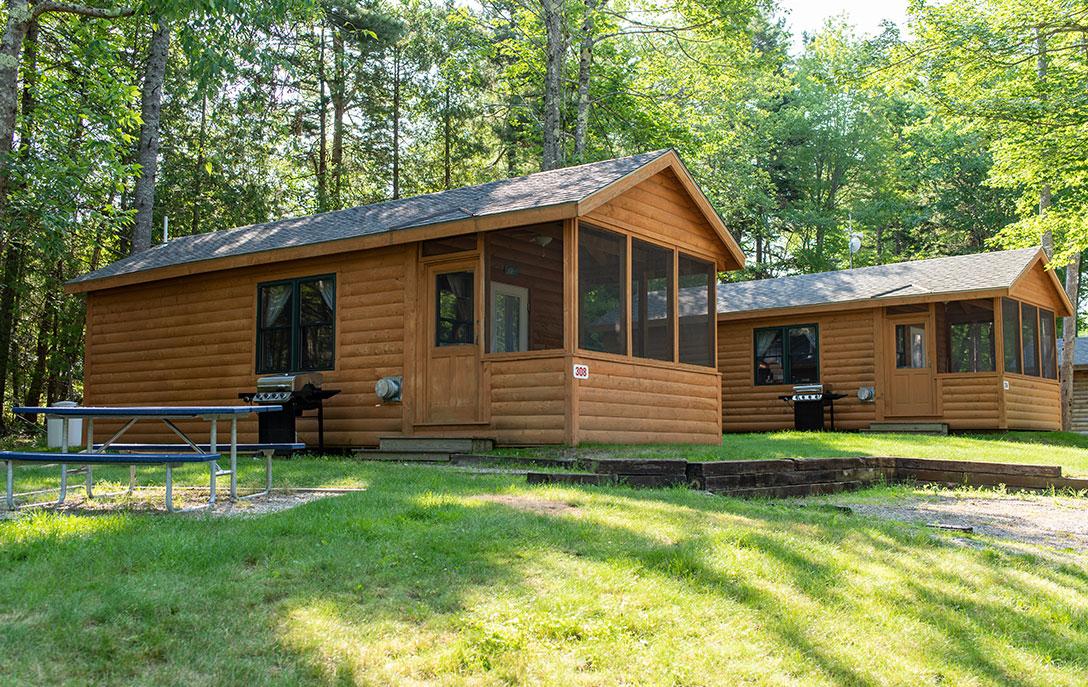 cabin 308 at smuggler's den campground