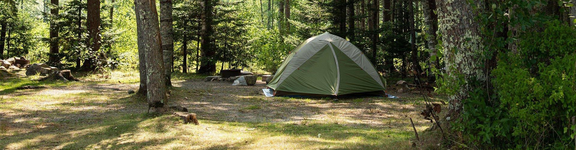 tent site at smuggler's den campground