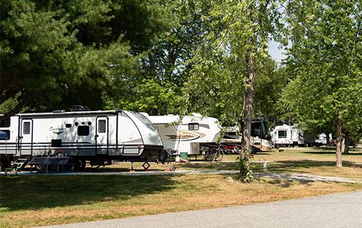 sunny campsites for rvs at smuggler's den