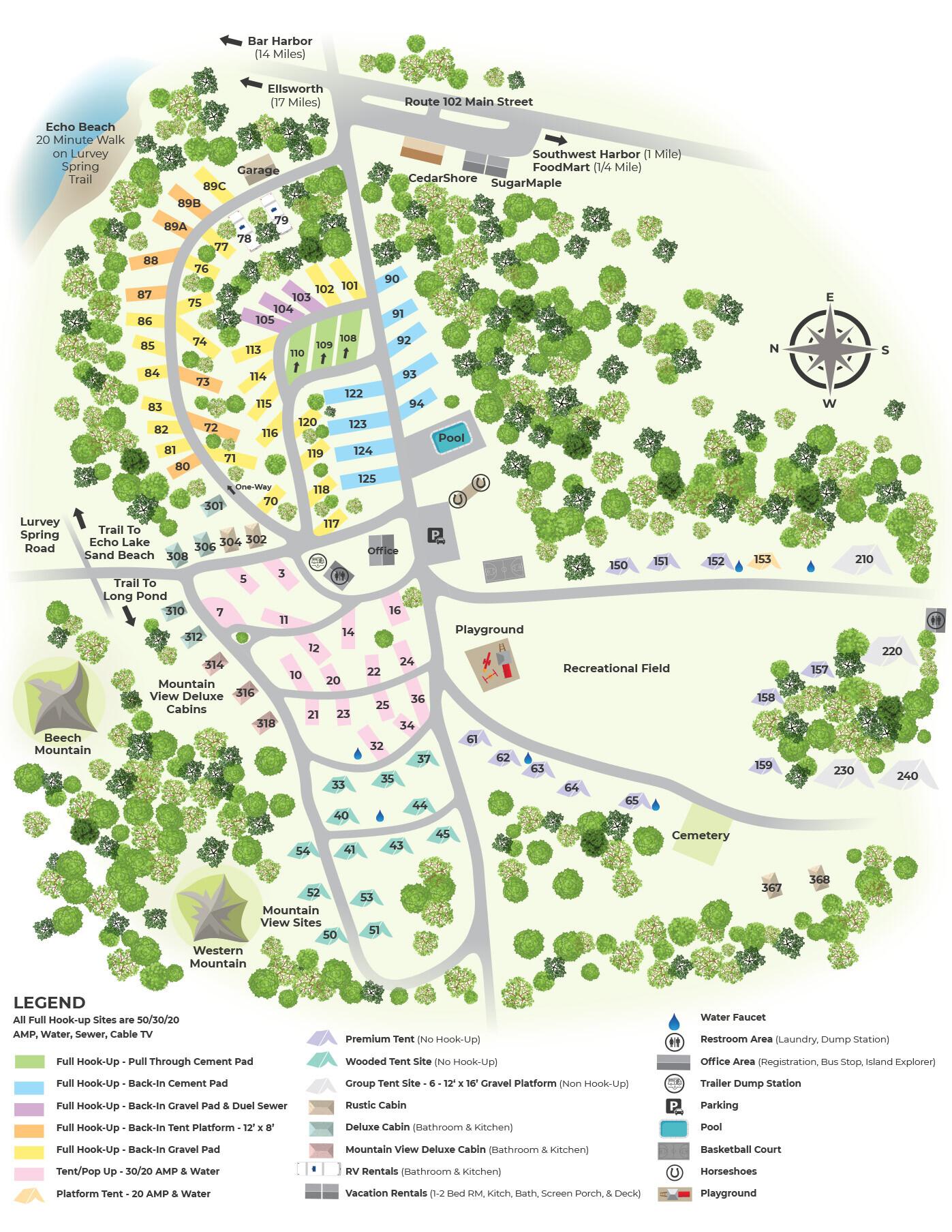 smugglers den campground map