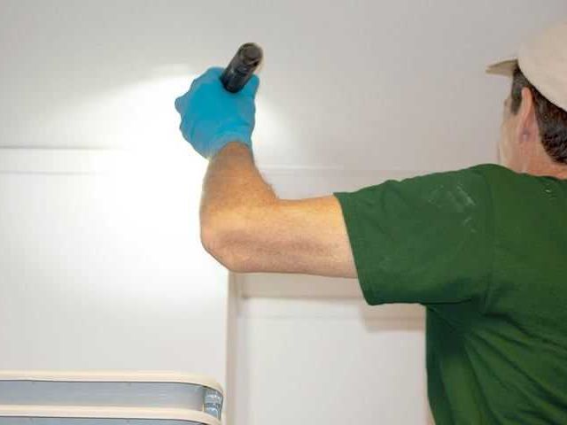 technician inspecting home in albany new york