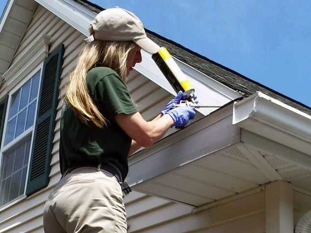 technician treating home in albany new york