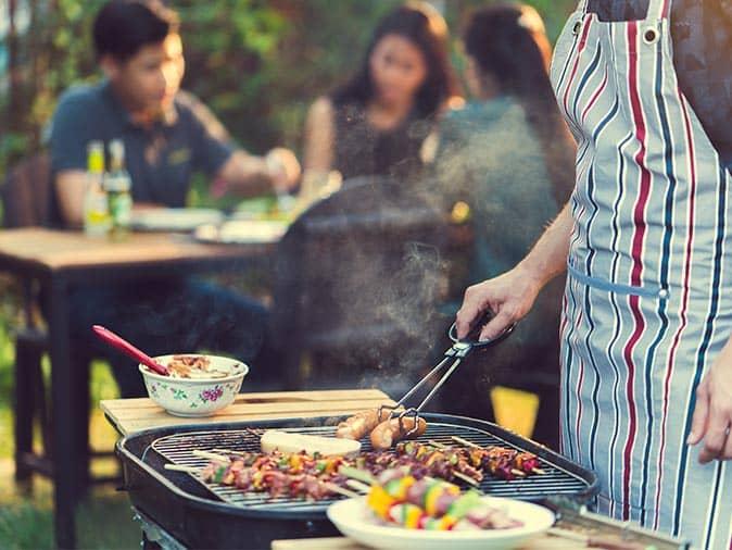 new jersey homeowners having a bbq without pests