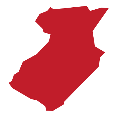 outline of middlesex county, nj