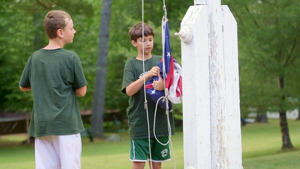 Flag raising