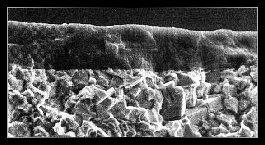 SEM Photo of a Cathodic Arc Deposition