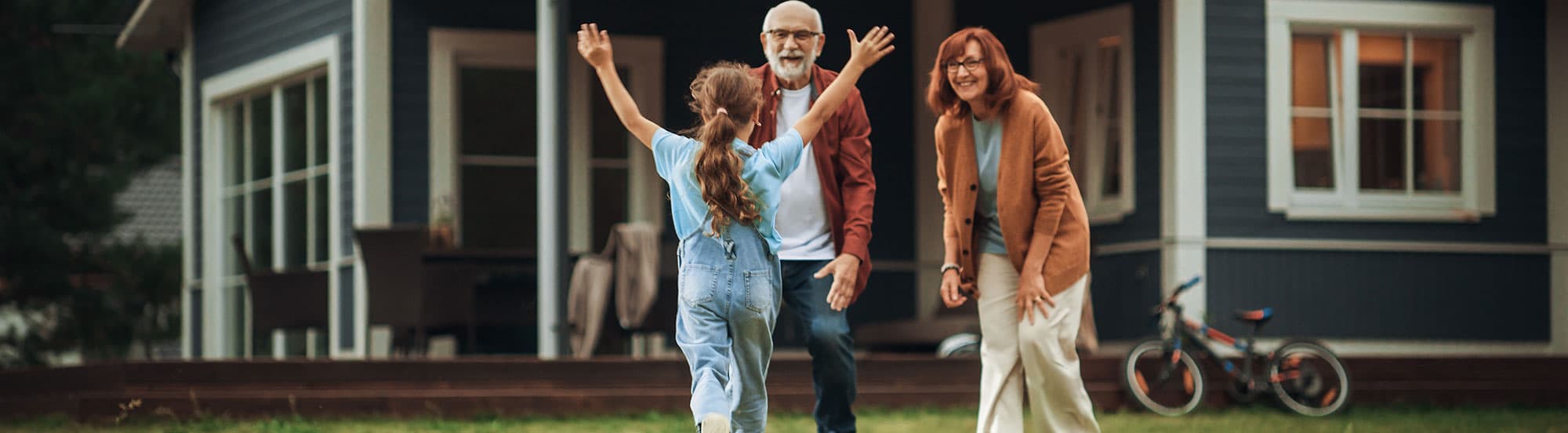 family playing outdoors without mosquito bites