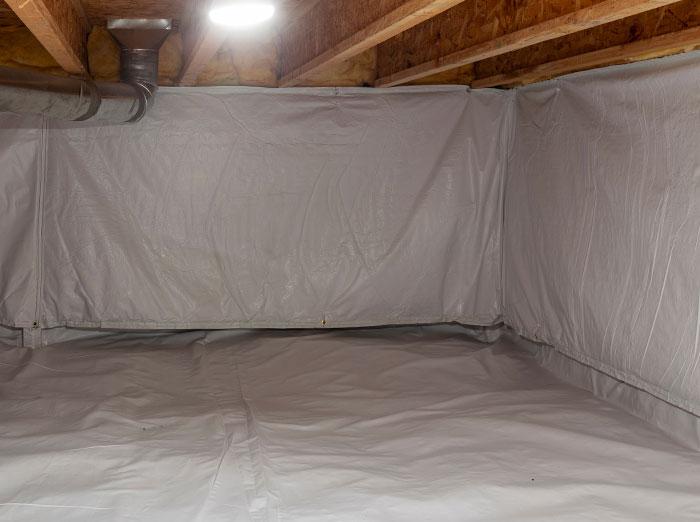 crawl space after moisture control service in norfolk va