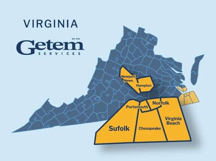 Getem's Virginia Service Area getem pest's virginia service area