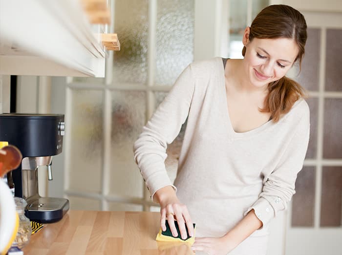 hampton roads homeowner cleaning kitchen