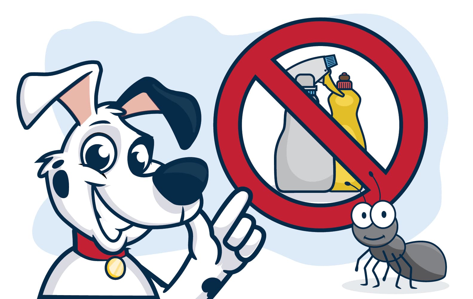 Don't Use Household Cleaners To Get Rid Of Ants allie with ant