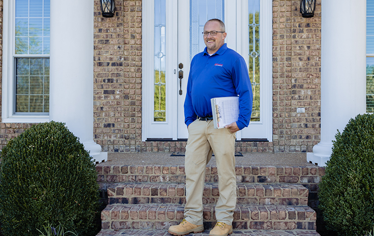 Learn More About Home Pest Control In Bellevue TN all american tech outside of clients home in bellevue tennessee