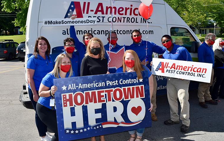 celebrating the hometown hero
