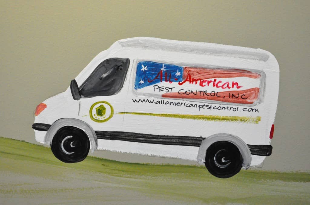 Service vehicle for All-American Pest Control in Nashville, TN
