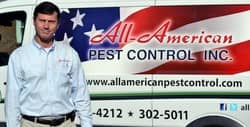 steve cosgrove standing in front of a service van