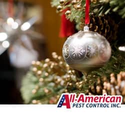 up close of a christmas tree bulb