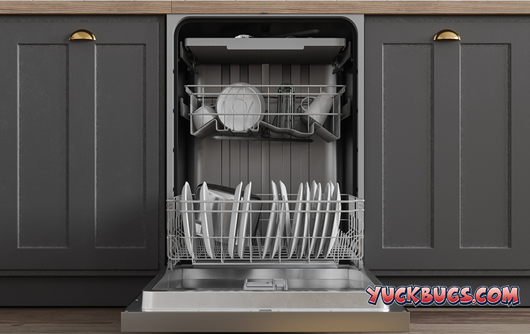 Learn More About The Pests Who Get Inside Dishwashers open dishwasher
