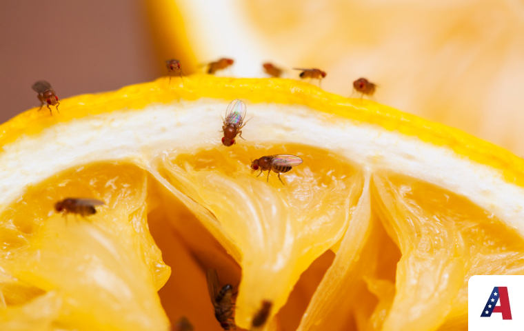 fruit flies eating an orange in nashville tn