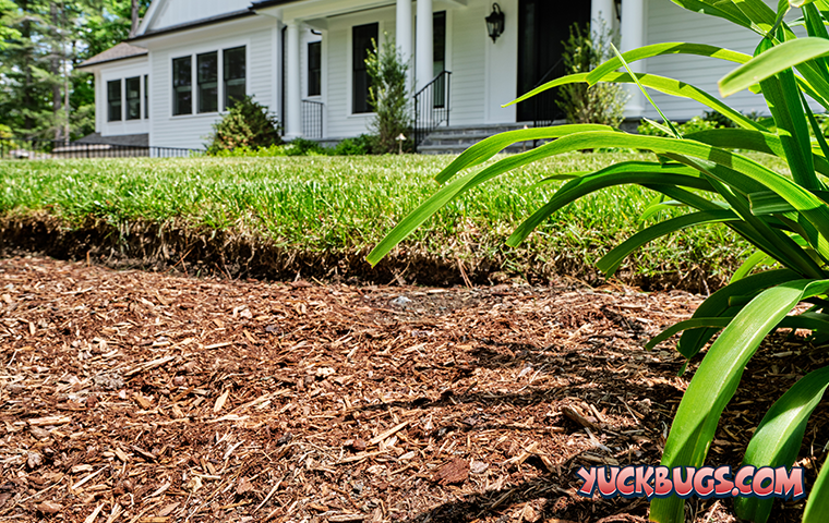 mulch placed away from home