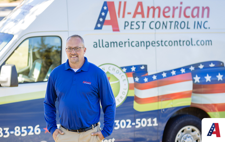 Learn More About Pest Control In Nashville technician and van