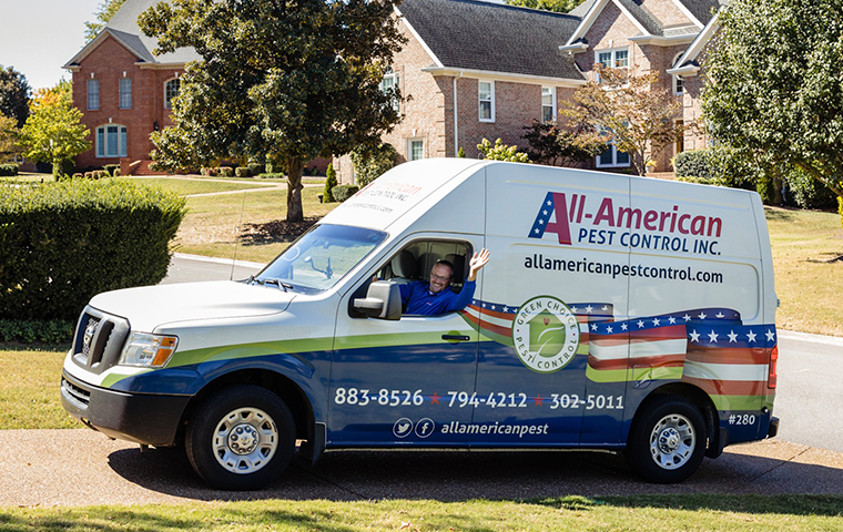 technician leaving after pest control