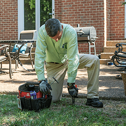 termite control outside a franklin home