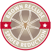brown recluse spider reduction ultra-low badge