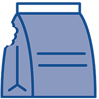 damaged food package icon