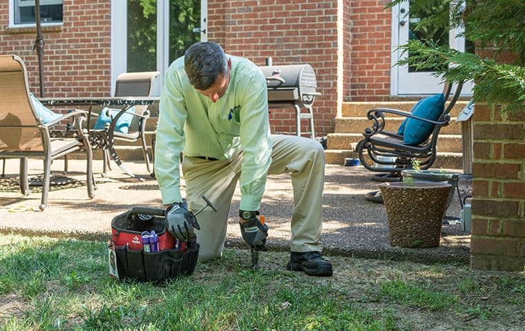 nashville termite control specialists installing sentricon system