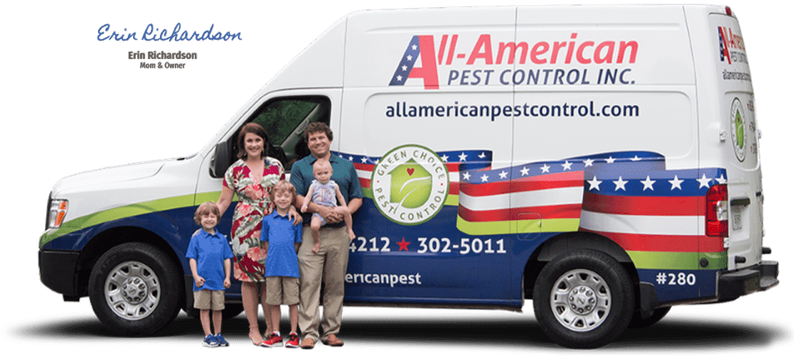 Choose All-American To Protect Your Home & Family erin richardson of all-american pest control and her family
