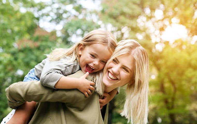 All-American Protects Families & Homes family enjoying their backyard