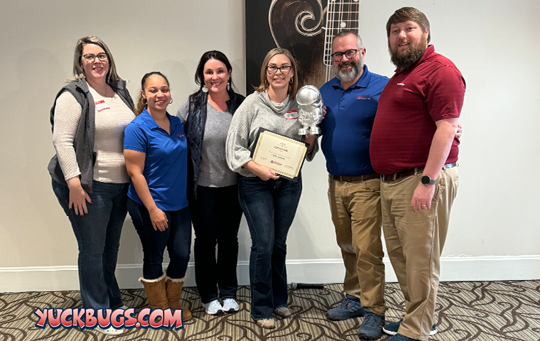 Caitlin Receiving The 2024 Rocket Fuel Award rocket fuel award presentation