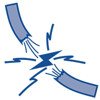 gnawed electrical wires icon
