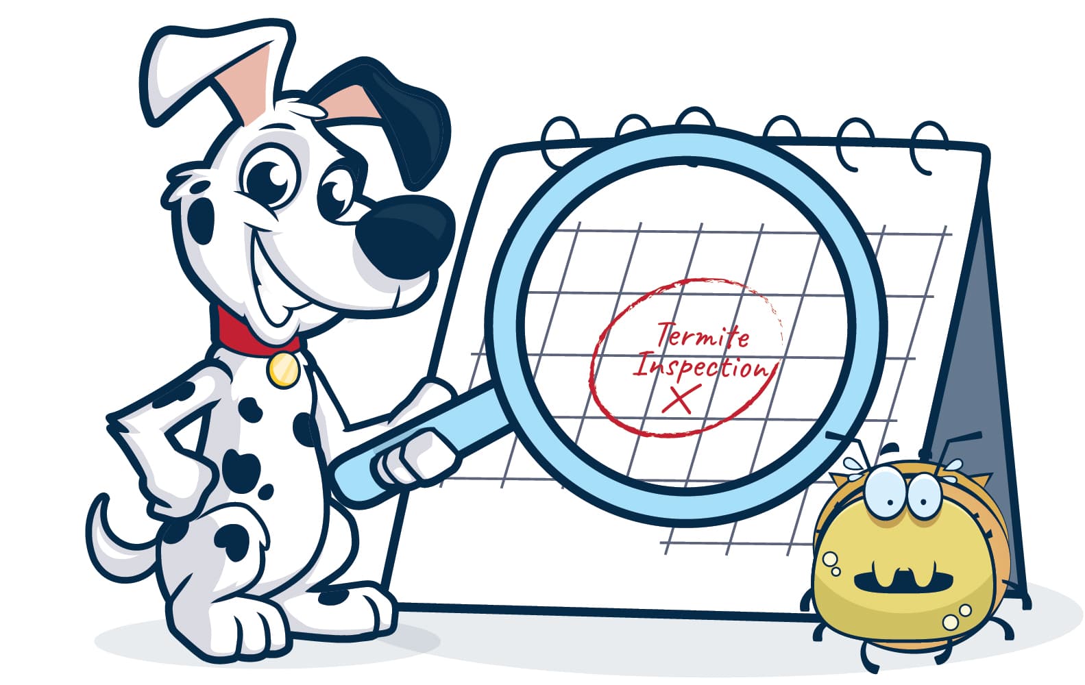Don't Forget To Schedule Your Termite Inspection allie with calendar