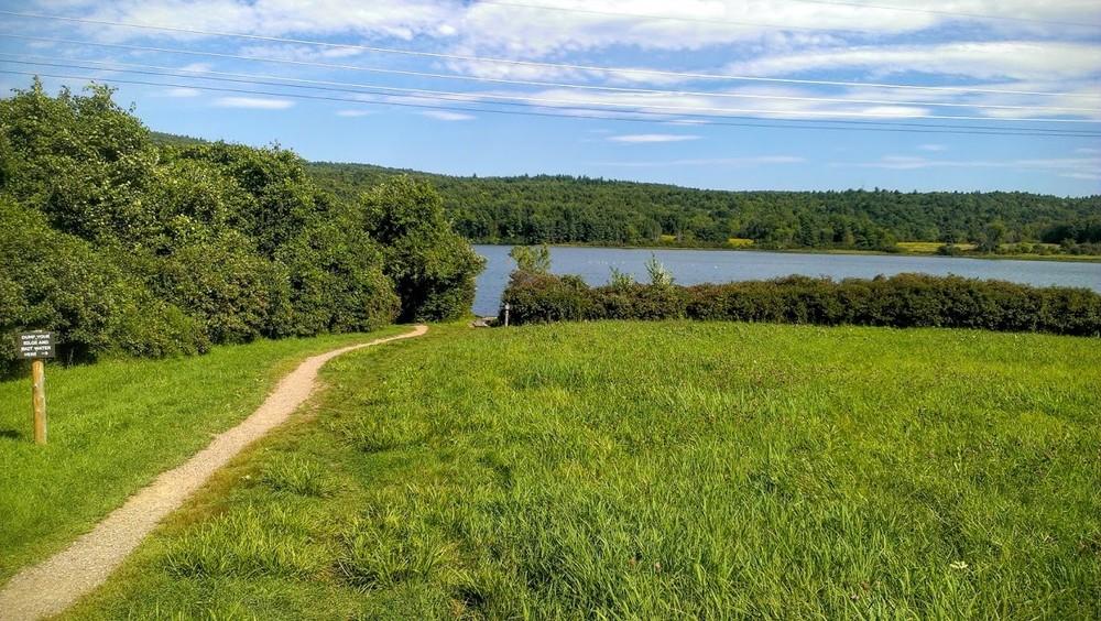 The trail to Colchester Pond