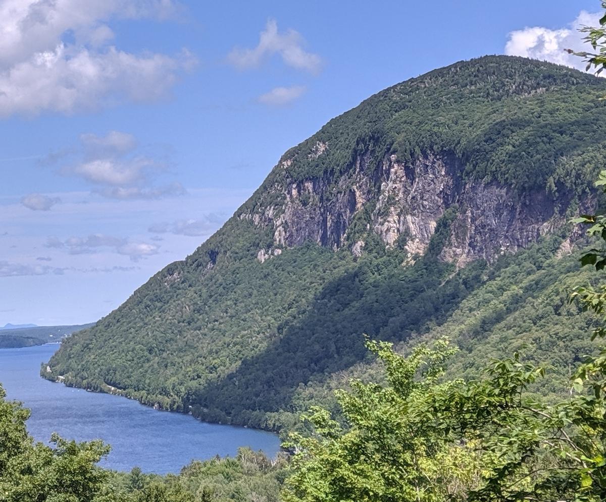 Mount Pisgah's cliffs