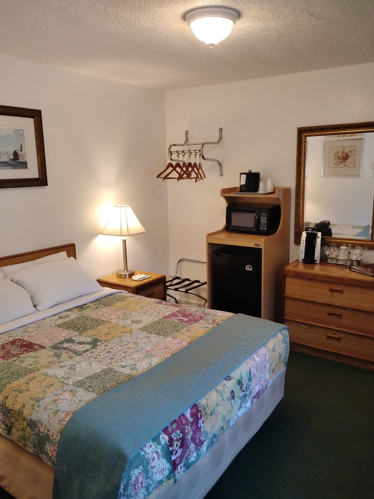 Each room comes with a mini fridge and microwave.