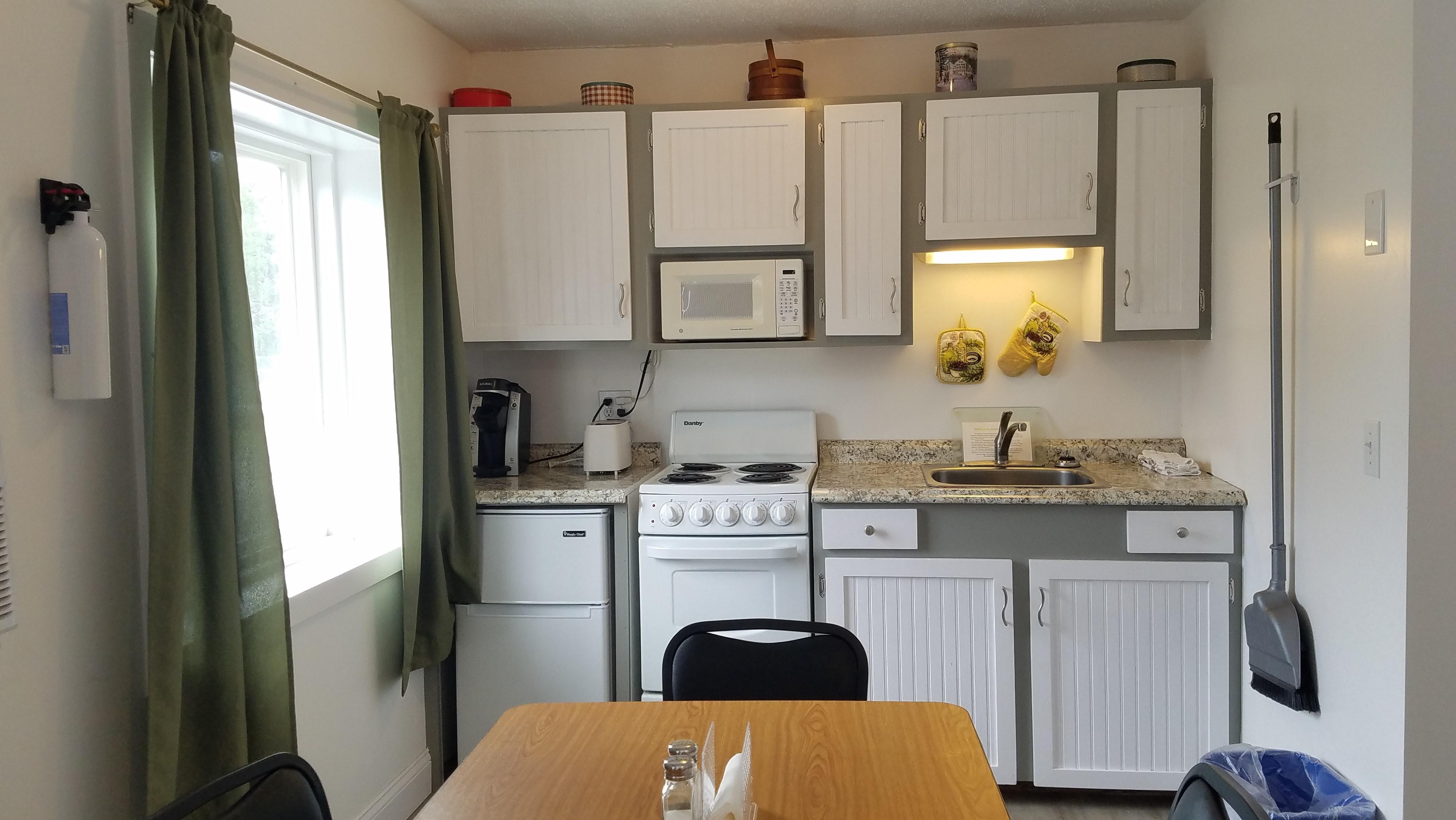 double beds with kitchen near acadia national park