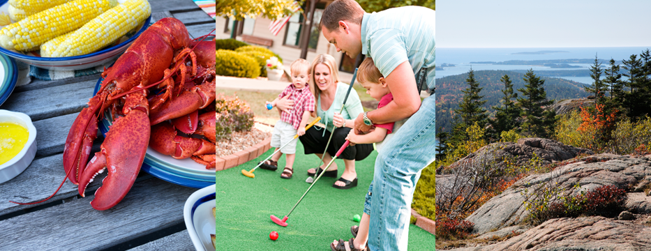 Places To Eat And Things To Do Near Bar Harbor Maine table with lobster dish and seafood