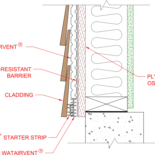 Watairvent Starter Strip Isometric Detail