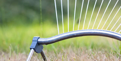 sprinkler watering lawn